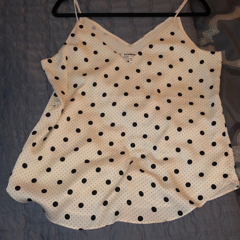 Express Polka Dot Downtown Cami